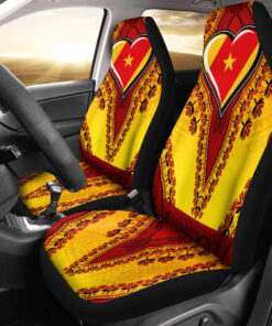 Africazone Africa Car Seat Covers Amhara Yellow Version Ethiopia National Regional State Car Seat Covers Vintage African Dashiki nrzemp.jpg