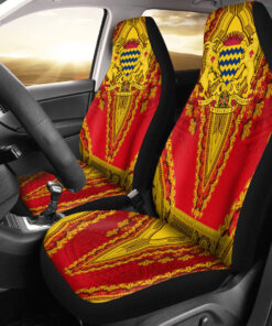 Africazone Africa Car Seat Covers Chad Red Version Car Seat Covers Vintage African Dashiki esi6gz.jpg