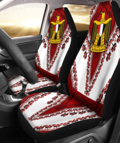 Africazone Africa Car Seat Covers Egypt White Version Car Seat Covers Vintage African Dashiki qrjolm.jpg
