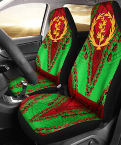 Africazone Africa Car Seat Covers Eritrea Green Version Car Seat Covers Vintage African Dashiki sp7rrt.jpg