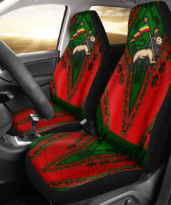 Africazone Africa Car Seat Covers Ethiopia Red Version Car Seat Covers Vintage African Dashiki wfr2vx.jpg
