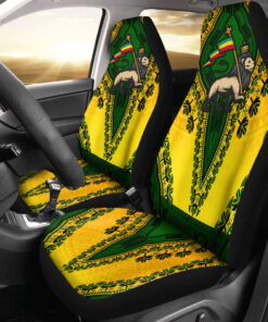 Africazone Africa Car Seat Covers Ethiopia Yellow Version Car Seat Covers Vintage African Dashiki zrde6j.jpg
