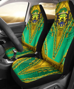 Africazone Africa Car Seat Covers Gabon Green Version Car Seat Covers Vintage African Dashiki qdm1xm.jpg