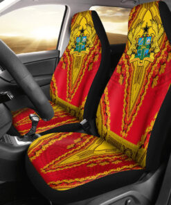 Africazone Africa Car Seat Covers Ghana Red Version Car Seat Covers Vintage African Dashiki opau8o.jpg