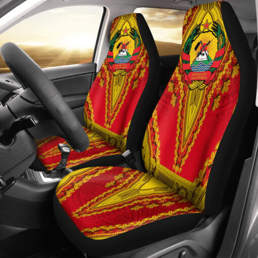 Africazone Africa Car Seat Covers Mozambique Car Seat Covers Vintage African Dashiki ltpvfk.jpg