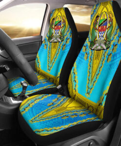 Africazone Africa Car Seat Covers Tanzania Blue Version Car Seat Covers Vintage African Dashiki k8sjma.jpg
