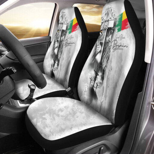 Africazone Car Seat Covers Benin Car Seat Covers Jesus Pray And The Lion Of Judah htrtqk.jpg