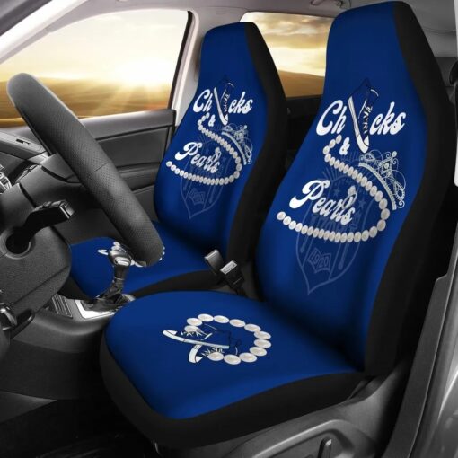 Africazone Car Seat Covers Zeta Phi Beta Chucks And Pearls K.H Pearls dvu2av.jpg
