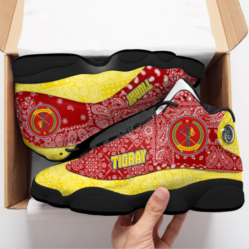Africazone Shoes Tigray Red Version Ethiopia National Regional States Sneakers JD13 Shoes zfnukb.jpg