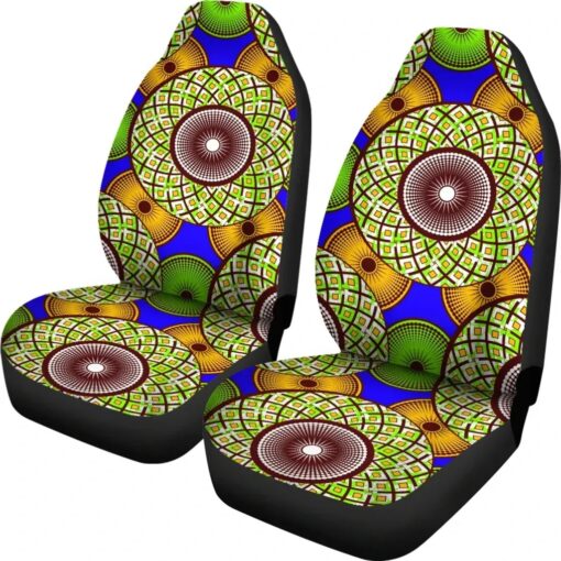 Ankara Vibrant Circle Africa Zone Car Seat Covers m7u9qu.jpg