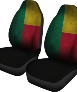 Benin Flag Grunge Style Africa Zone Car Seat Covers bkzqmq.jpg