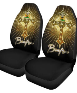 Biafra Car Seat Covers Jesus Saves Religion God Christ Cross Faith nlamed.jpg