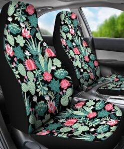 Black Cactus Pattern Print Universal Fit Car Seat Cover Car Seat Cover 3 iqb5by.jpg