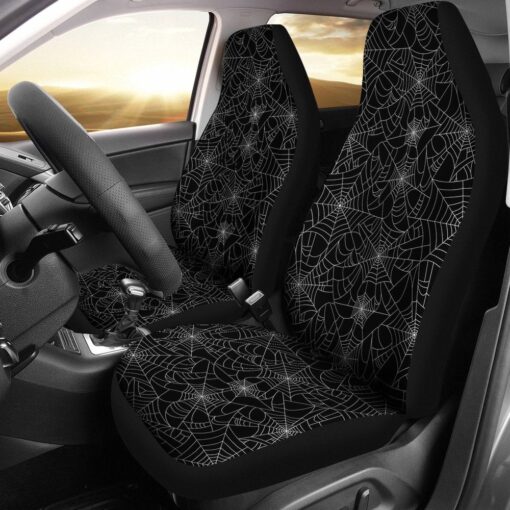 Black Spider Web Pattern Print Universal Fit Car Seat Cover Car Seat Cover 1 x5du1x.jpg