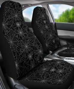 Black Spider Web Pattern Print Universal Fit Car Seat Cover Car Seat Cover 3 qnb843.jpg