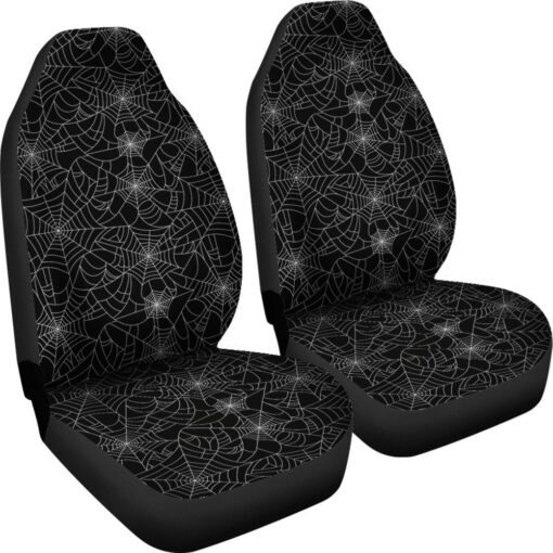 Black Spider Web Pattern Print Universal Fit Car Seat Cover Car Seat Cover 4 tqslqt.jpg
