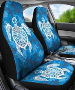 Blue Hawaiian Shark Sea Turtle Pattern Print Universal Fit Car Seat Cover Car Seat Cover 3 an4qry.jpg
