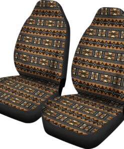 Brown Traditional African Bogolan Africa Zone Car Seat Covers fo7k4w.jpg