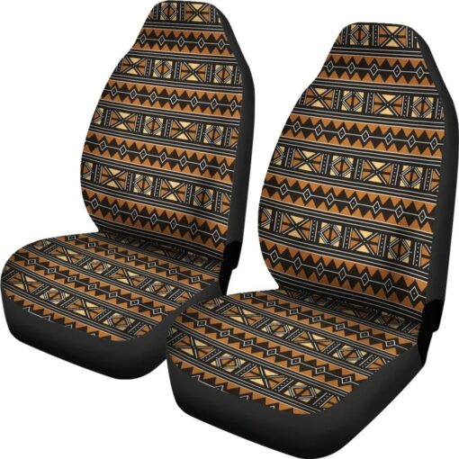 Brown Traditional African Bogolan Africa Zone Car Seat Covers fo7k4w.jpg