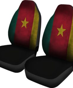 Cameroon Flag Grunge Style Africa Zone Car Seat Covers hafnk9.jpg