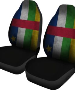 Central African Republic Flag Grunge Style Africa Zone Car Seat Covers jvuoaq.jpg