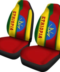 Coat Of Arms Ethiopian Fifth Style Africa Zone Car Seat Covers dxk21g.jpg