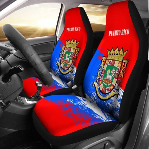 Encanto Rican Car Seat Covers Puerto Rico Coat Of Arm Sport hgunfm.jpg