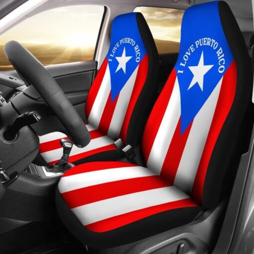Encanto Rican Car Seat Covers Puerto Rico I Love Flag axjmsc.jpg