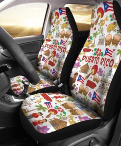 Encanto Rican Car Seat Covers Puerto Rico Simple Pattern pscrp6.jpg