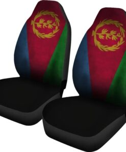 Eritrea Flag Grunge Style Africa Zone Car Seat Covers iyaiu7.jpg