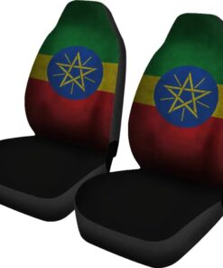 Ethiopia Flag Grunge Style Africa Zone Car Seat Covers ceg0ve.jpg