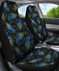 Feather Peacock Pattern Print Universal Fit Car Seat Cover Car Seat Cover 3 ranzy7.jpg