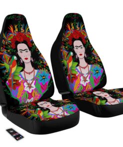 Floral And Frida Kahlo Print Car Seat Covers Car Seat Cover 1 loqm0x.jpg