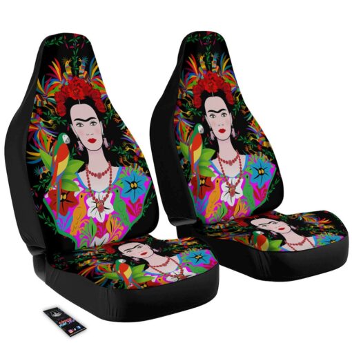 Floral And Frida Kahlo Print Car Seat Covers Car Seat Cover 1 loqm0x.jpg