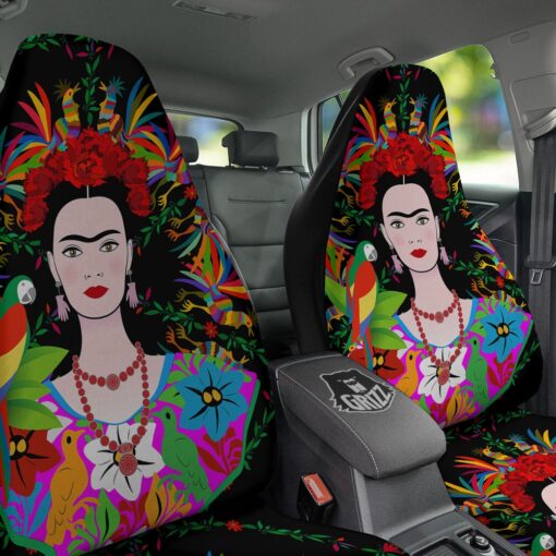 Floral And Frida Kahlo Print Car Seat Covers Car Seat Cover 3 c0ezeu.jpg