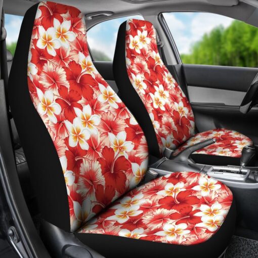 Hawaiian Floral Tropical Flower Red Hibiscus Pattern Print Universal Fit Car Seat Cover Car Seat Cover 3 qohebg.jpg