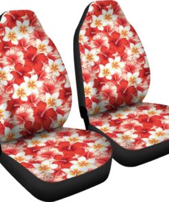 Hawaiian Floral Tropical Flower Red Hibiscus Pattern Print Universal Fit Car Seat Cover Car Seat Cover 4 j8rd2m.jpg