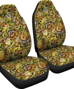 Honey Bee Psychedelic Gifts Pattern Print Universal Fit Car Seat Cover Car Seat Cover 4 xola5b.jpg