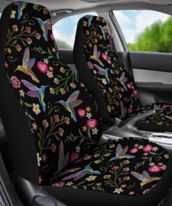 Hummingbird Black Floral Universal Fit Car Seat Cover Car Seat Cover 3 wyfz2o.jpg