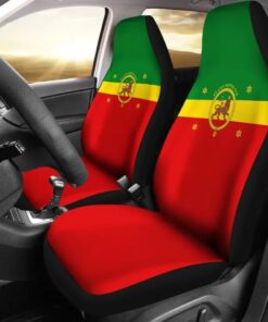 Imperial Flag Haile Selassie With The Lion Of Judah Car Seat Covers Africa Zone Car Seat Covers abueta.jpg