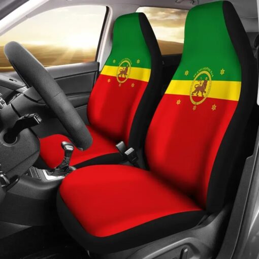 Imperial Flag Haile Selassie With The Lion Of Judah Car Seat Covers Africa Zone Car Seat Covers abueta.jpg