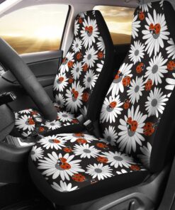 Ladybug Daisy Pattern Print Universal Fit Car Seat Cover Car Seat Cover 1 zcfmut.jpg