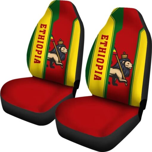 Lion Of Judah Ethiopian Fifth Style Africa Zone Car Seat Covers bzfvjd.jpg