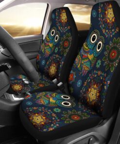 OWL MANDALA NAVY CAR SEAT COVER UNIVERSAL FIT Car Seat Cover 1 dvtfvg.jpg