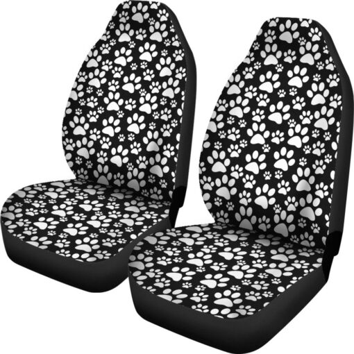 Paw Print Pattern Universal Fit Car Seat Cover Car Seat Cover 2 wlcnou.jpg