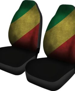 Republic Of Congo Flag Grunge Style Africa Zone Car Seat Covers qrs1so.jpg