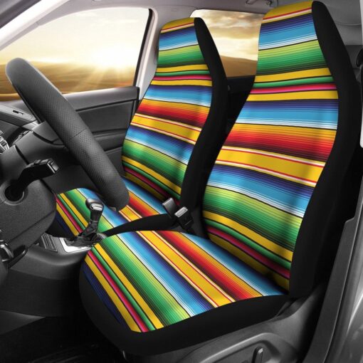 Serape Baja Mexican Blanket Pattern Print Universal Fit Car Seat Cover Car Seat Cover 1 z2owbn.jpg
