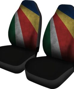 Seychelles Flag Grunge Style Africa Zone Car Seat Covers zoapi8.jpg