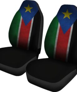 South Sudan Flag Grunge Style Africa Zone Car Seat Covers nhxek6.jpg
