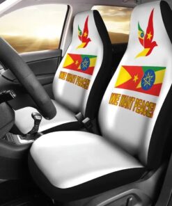 Tigray And Ethiopia Flag We Want Peace Car Seat Covers Africa Zone Car Seat Covers zjgz0b.jpg